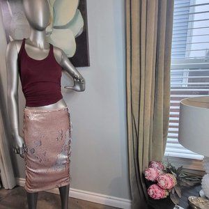 Shop 17 sequin pencil midi skirt